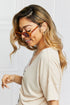 Zoe Oval Full Rim Sunglasses